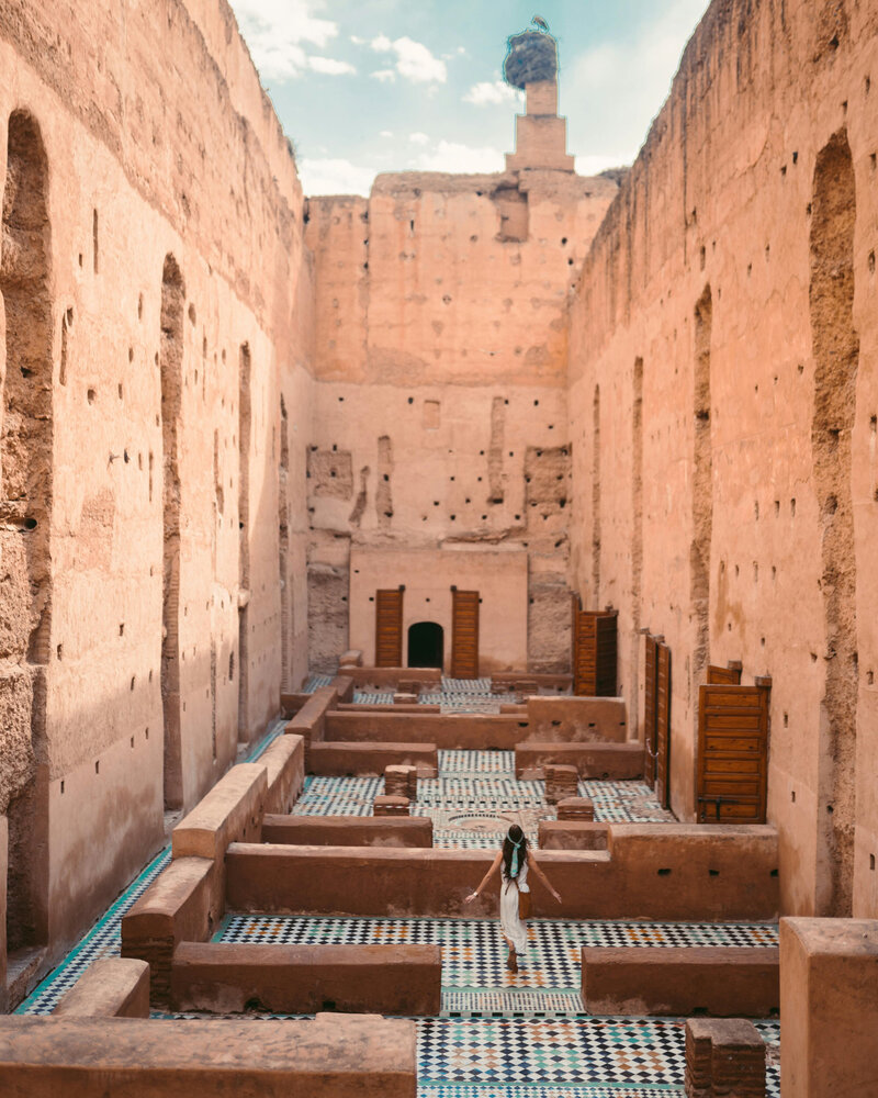 Woman exploring Marrakech