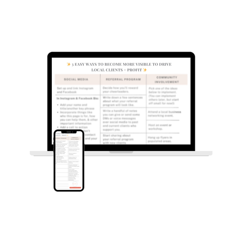 Visibility guide for businesses