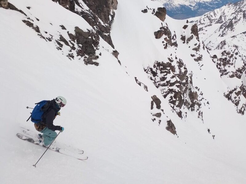 Alison Reuter of A/Revelation designs skies the slopes of Colorado