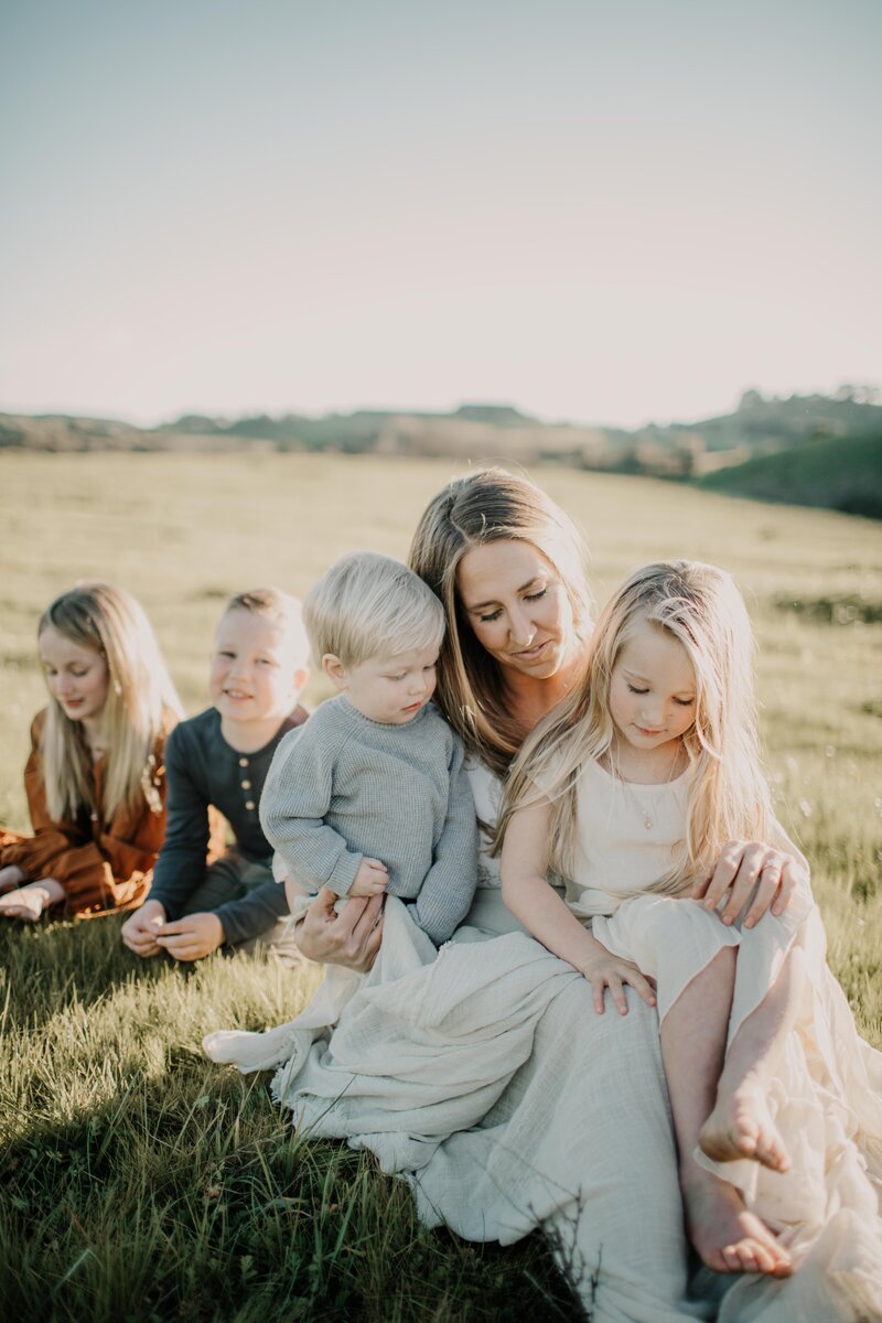 family photoshoot in Napa Valley, California