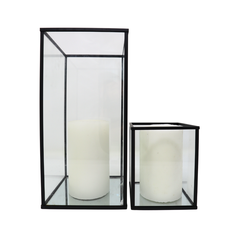 EVELYN Black Glass Hurricanes