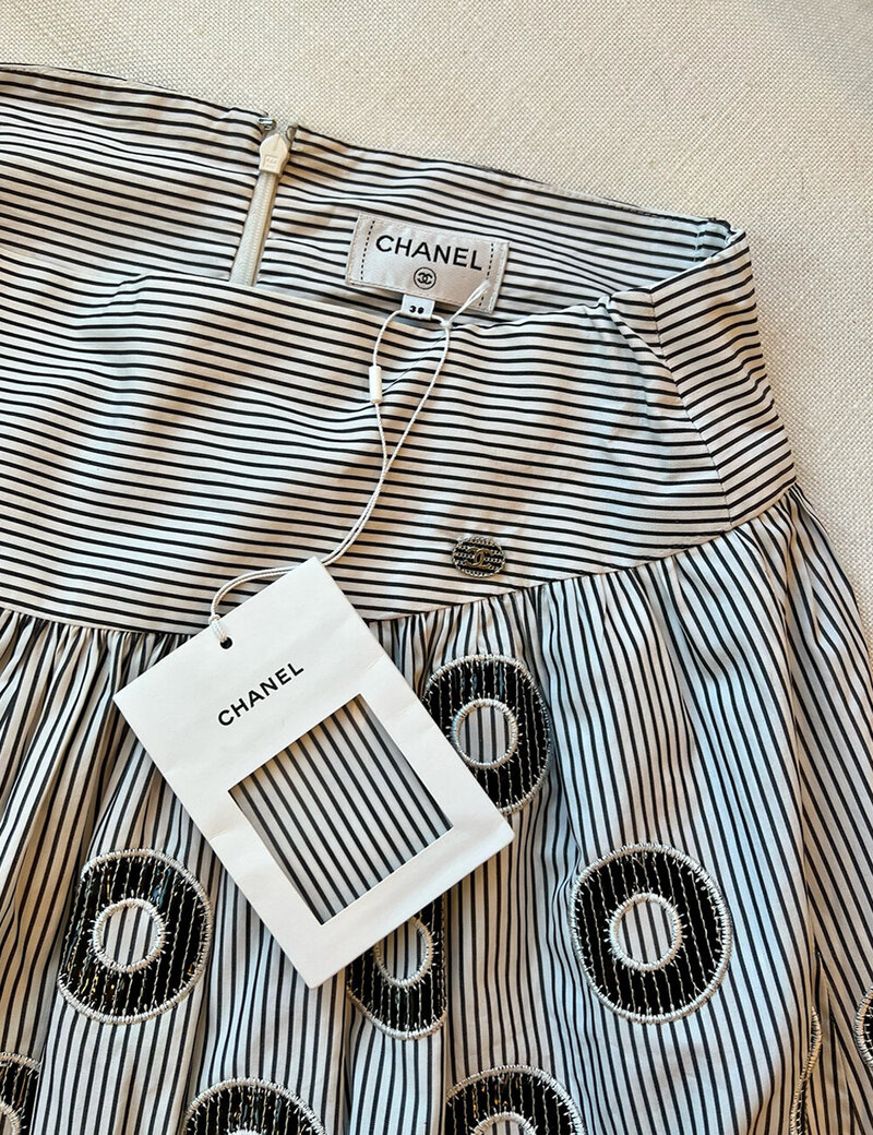 Chanel Saia Bolas Midi Skirt (3)