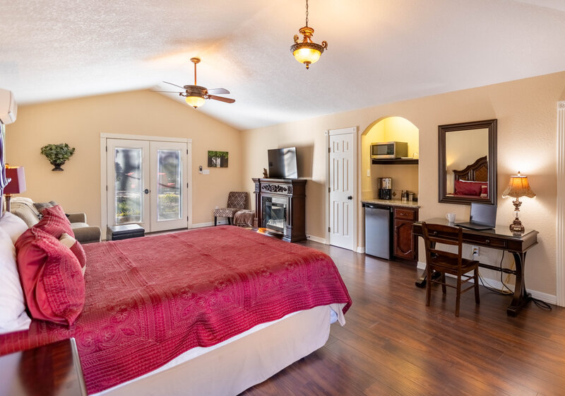 Bedroom area in Wimberley suite