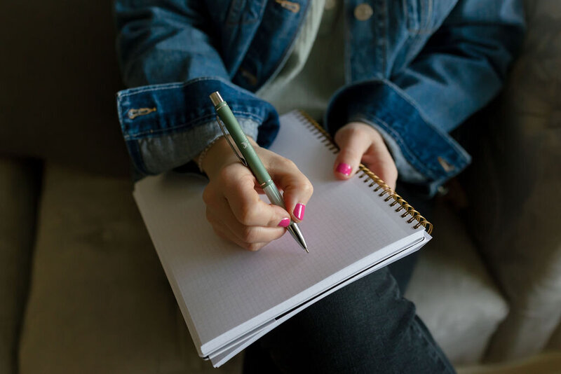 Career planning notebook and writing