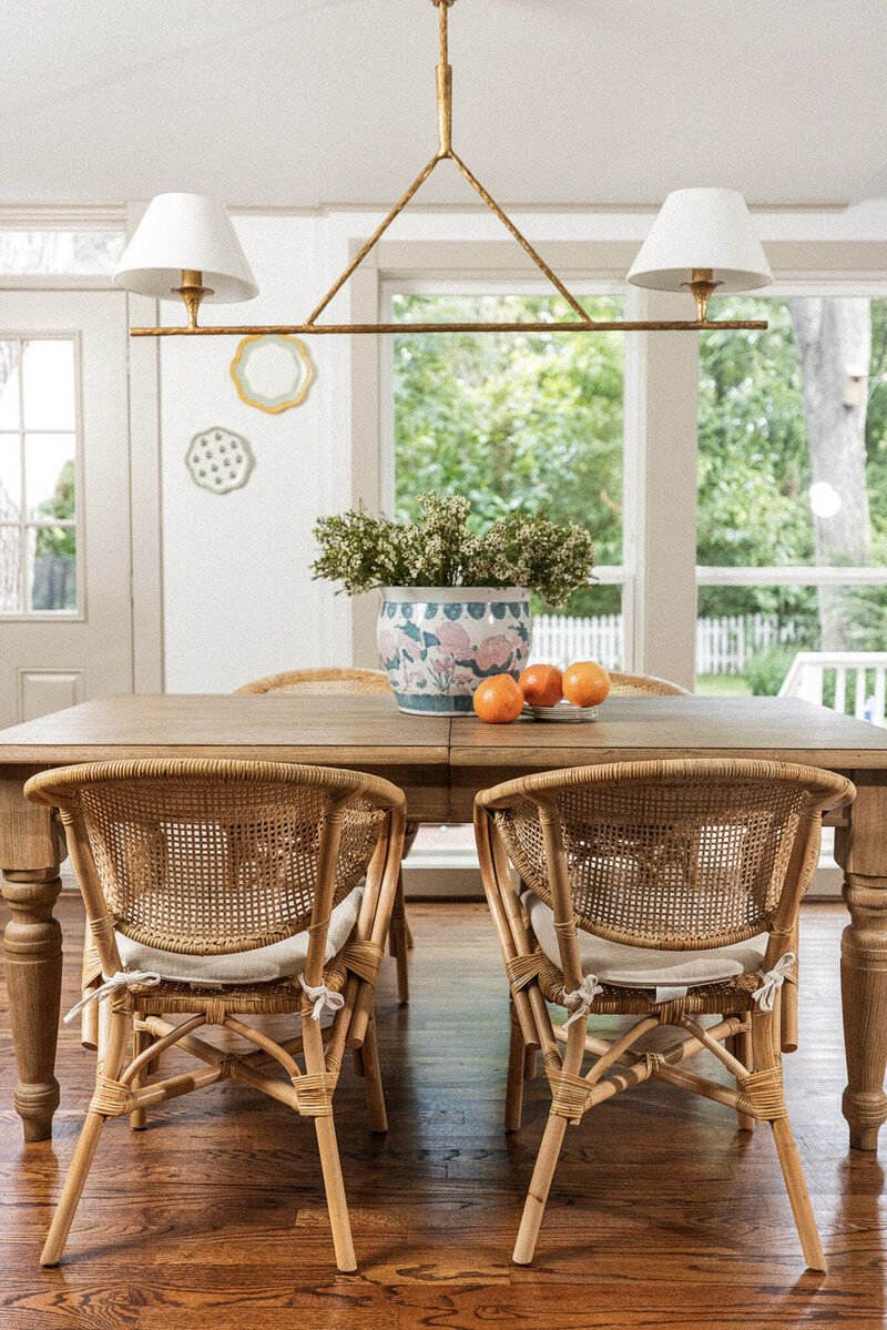 Warm, classically decorated living room, designed by Hope Miriam Designs in DFW