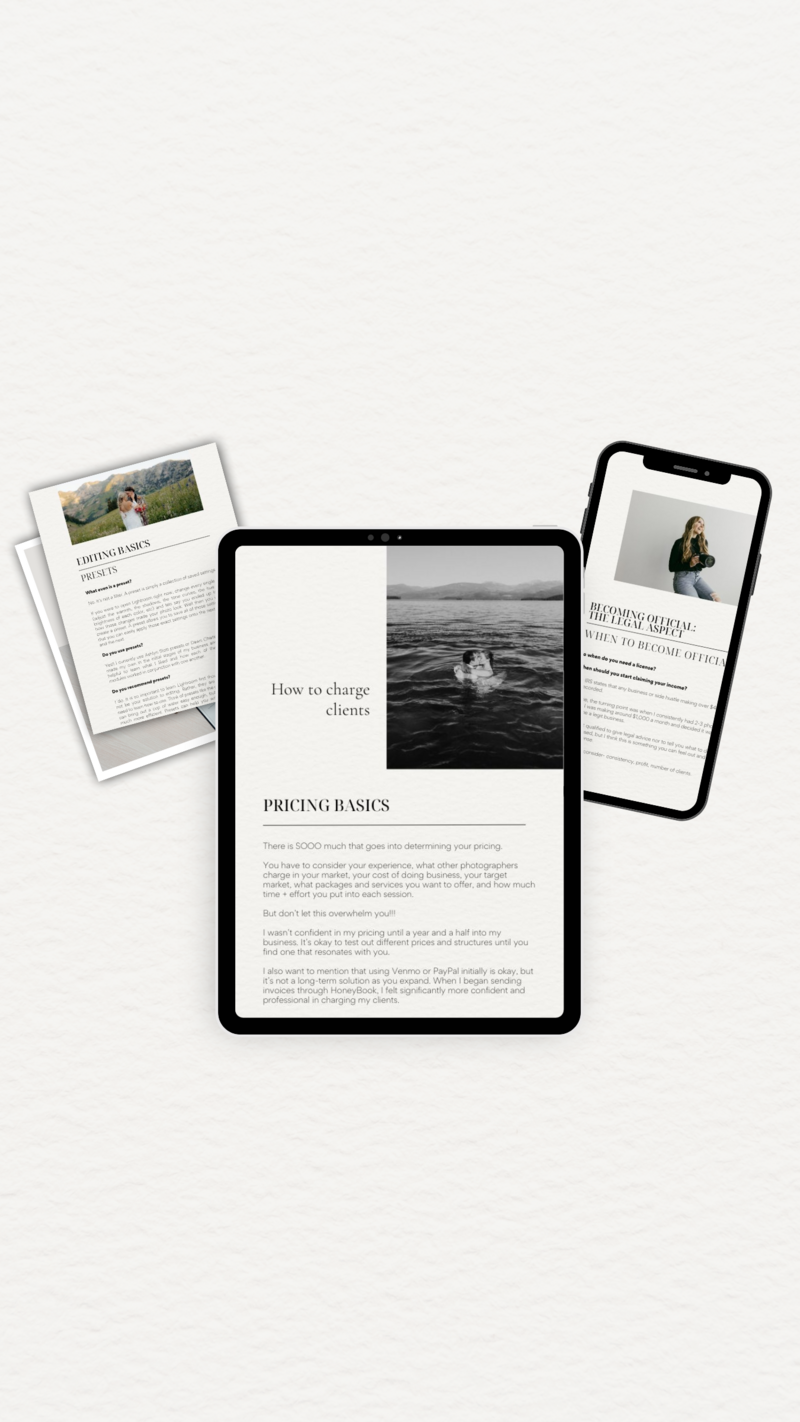 Photographer business coach