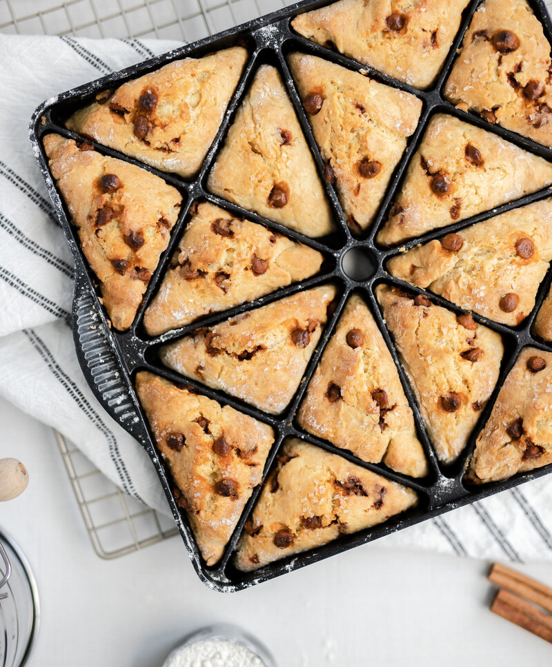 a pan of scones