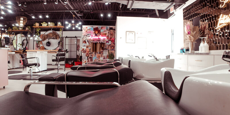 Moxie by KC hair salon features custom shampoo beds, rather than chairs, for maximum relaxation and comfort