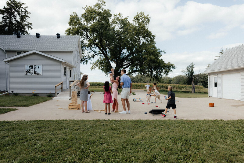 Yard games being played at The Era, central Iowa's venue
