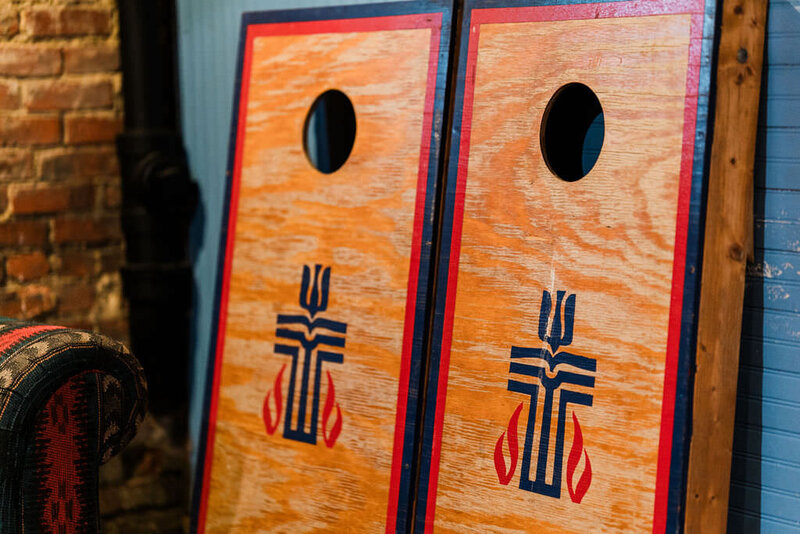 wooden corn hole boards
