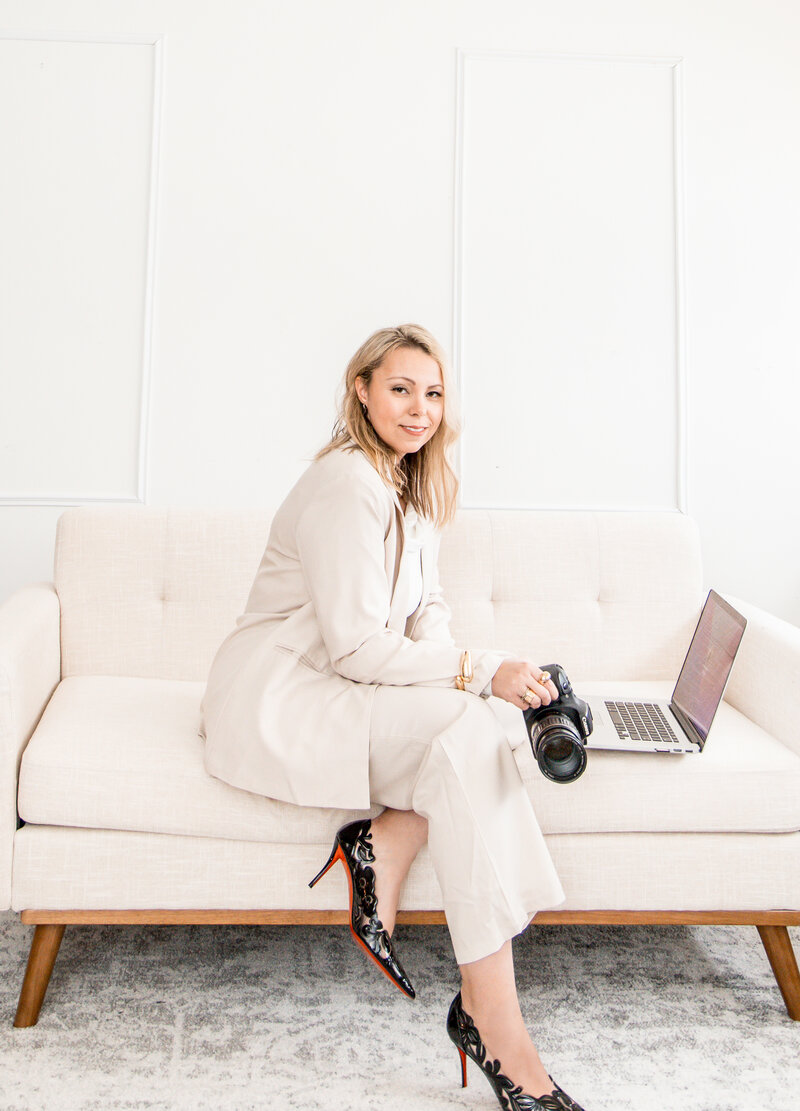 portrait of alexandra the sandra effect family and branding photographer in connecticut