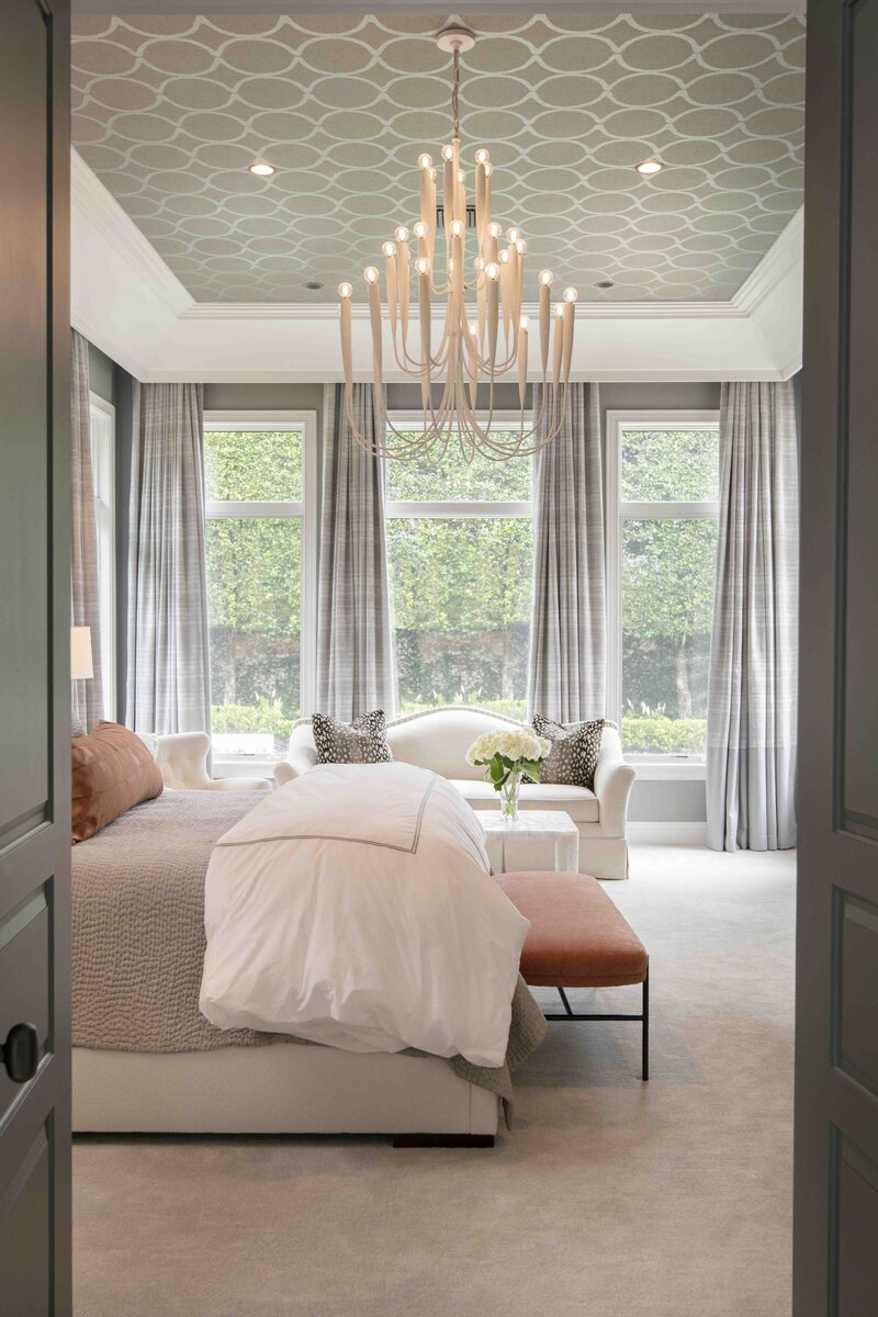 bedroom with elegant lighting