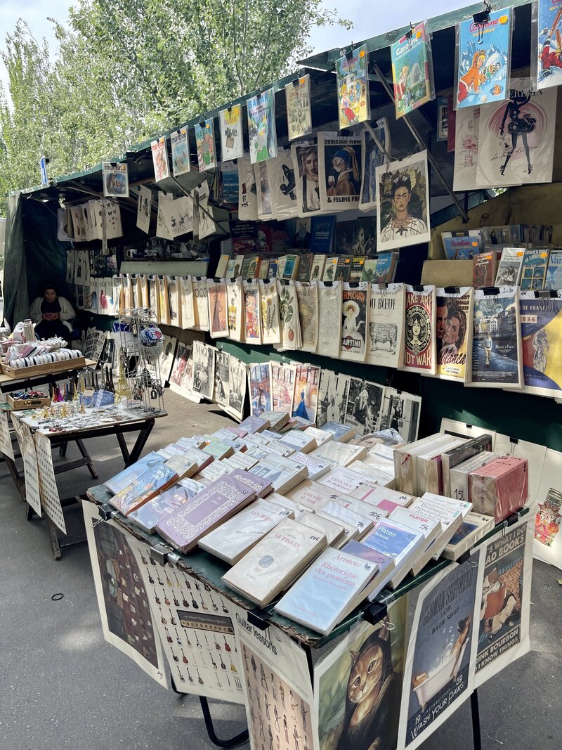 Booksellers along the Seine River
