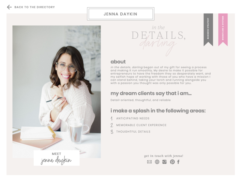 outsourcing with love member jenna daykin of in the details, darling