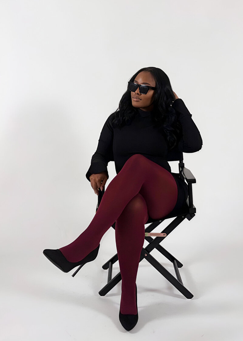 Founder, Daijah Janae, posing confidently and showing up for her brand