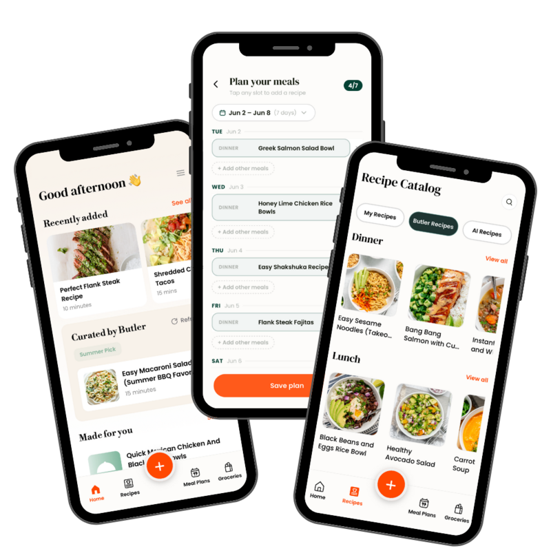 Butler Recipe Organizer & Meal Planning App