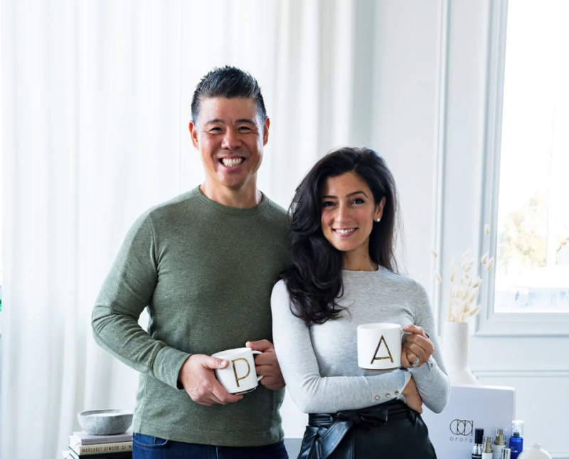 Andrea Mourand and Peter Lee of Saranghae