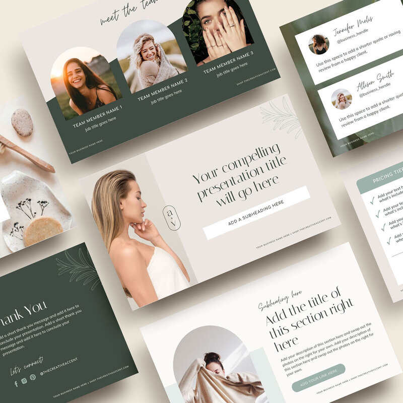 pitch deck template for health and wellness coaches