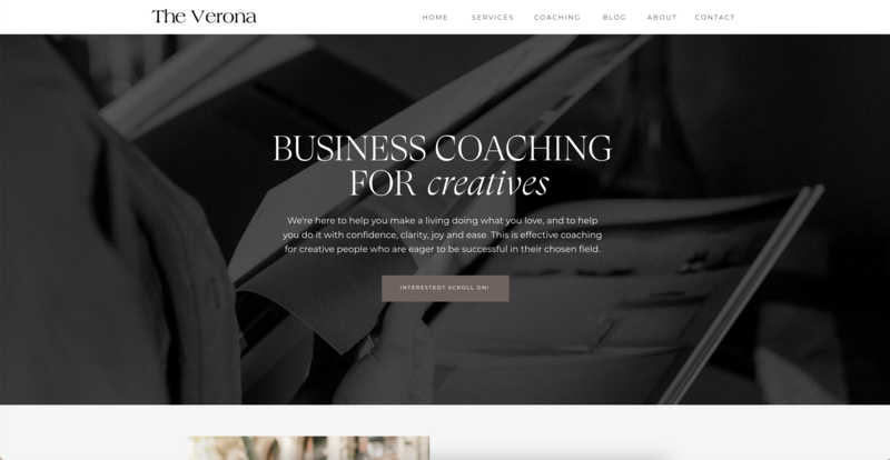 showit website template for coaches and creatives