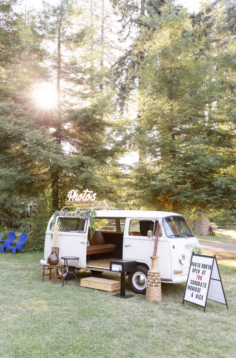 Volkswagon Photo Booth for rent boho events