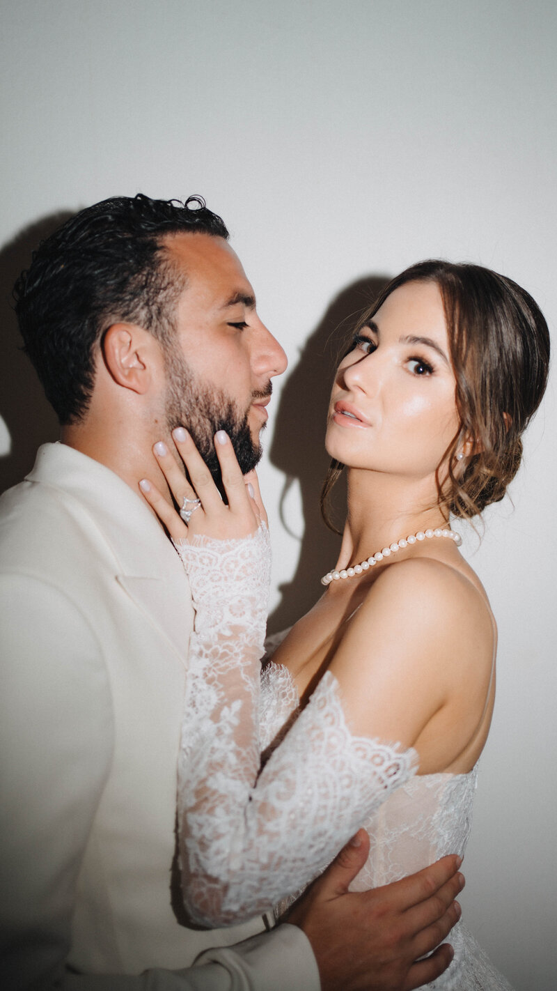 Bride and Groom Posing