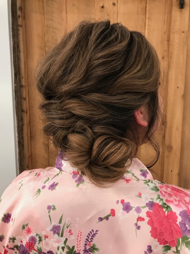 Bohemian Twists Side Updo Closeup July 2021 picture