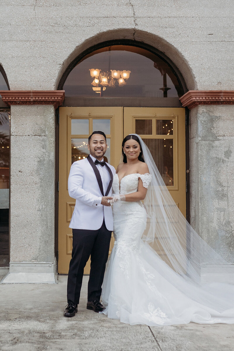 Bride and groom | The Lightner Museum Wedding | St. Augustine, FL | Phavy Photography