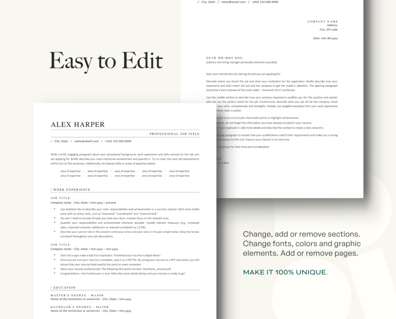 ATS-FRIENDLY RESUME + COVER LETTER