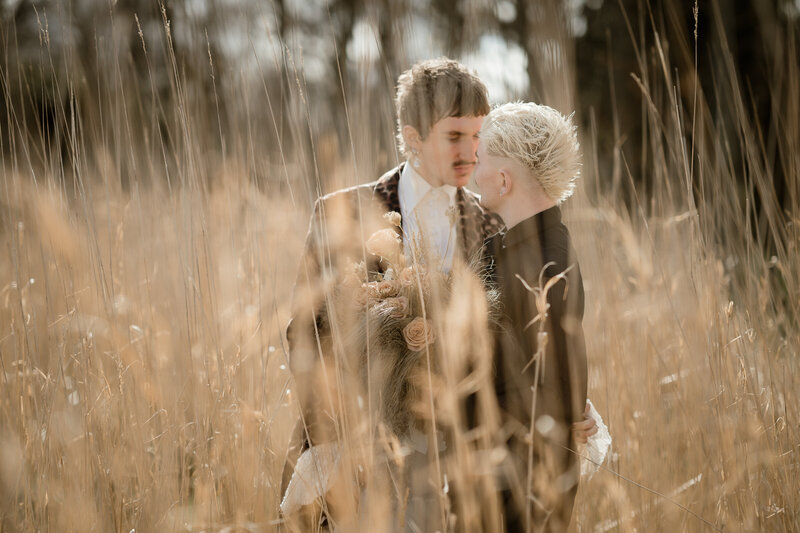Gay couple wedding photos