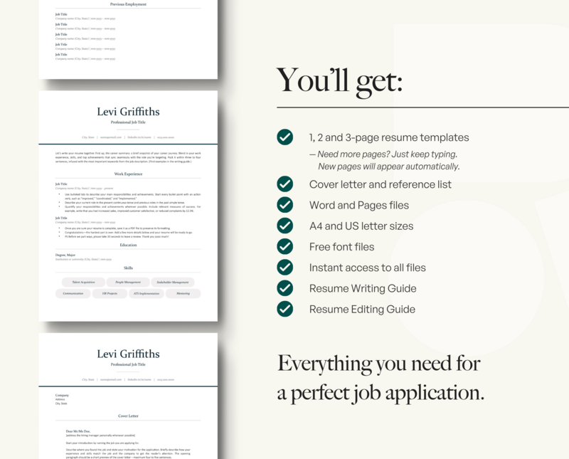 ATS-FRIENDLY RESUME + COVER LETTER