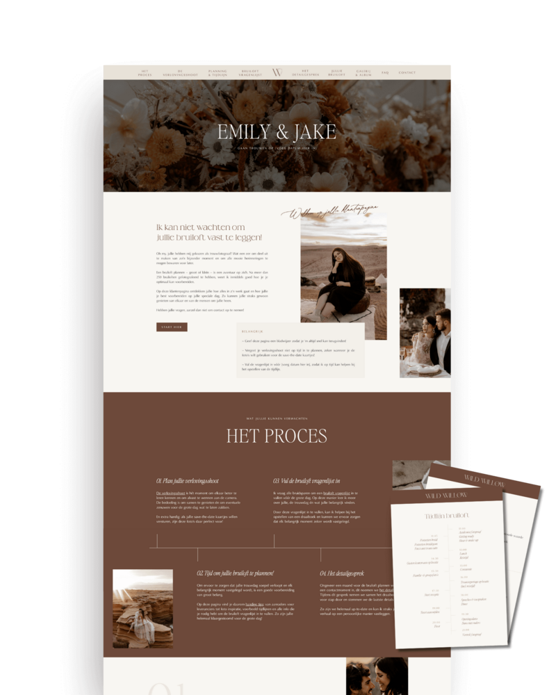 Showit Klantenpagina voor Fotografen 9