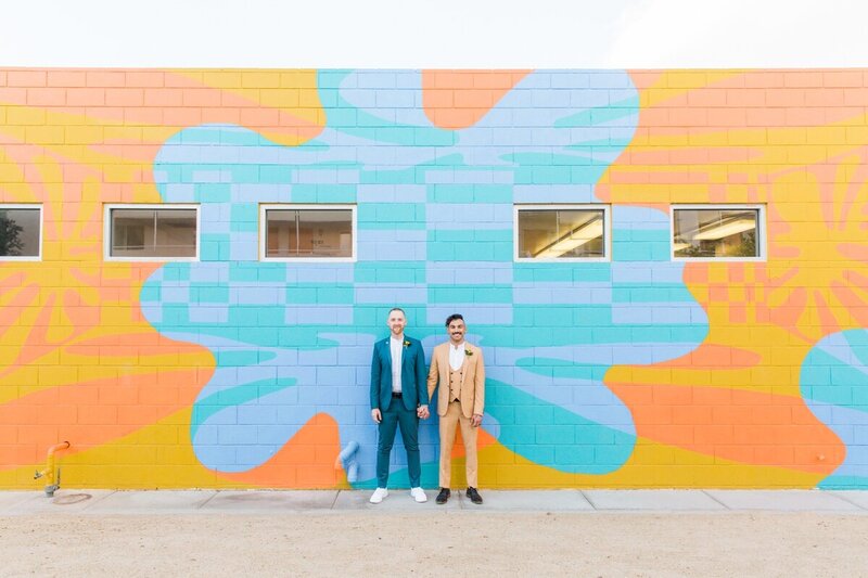 Evan and JP's wedding at the ACE Hotel in Palm Springs photographed by Palm Springs wedding photographer Ashley LaPrade.
