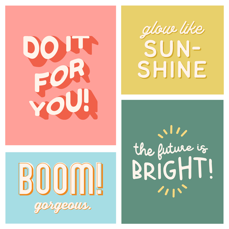 colorful quote graphics