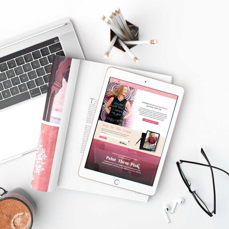Experience the allure of Renee's author platform, meticulously crafted by a skilled Showit Web Designer. Engage with her literary world seamlessly and stylishly.