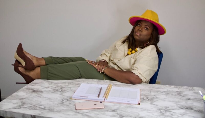 Executive coaching session with female entrepreneur