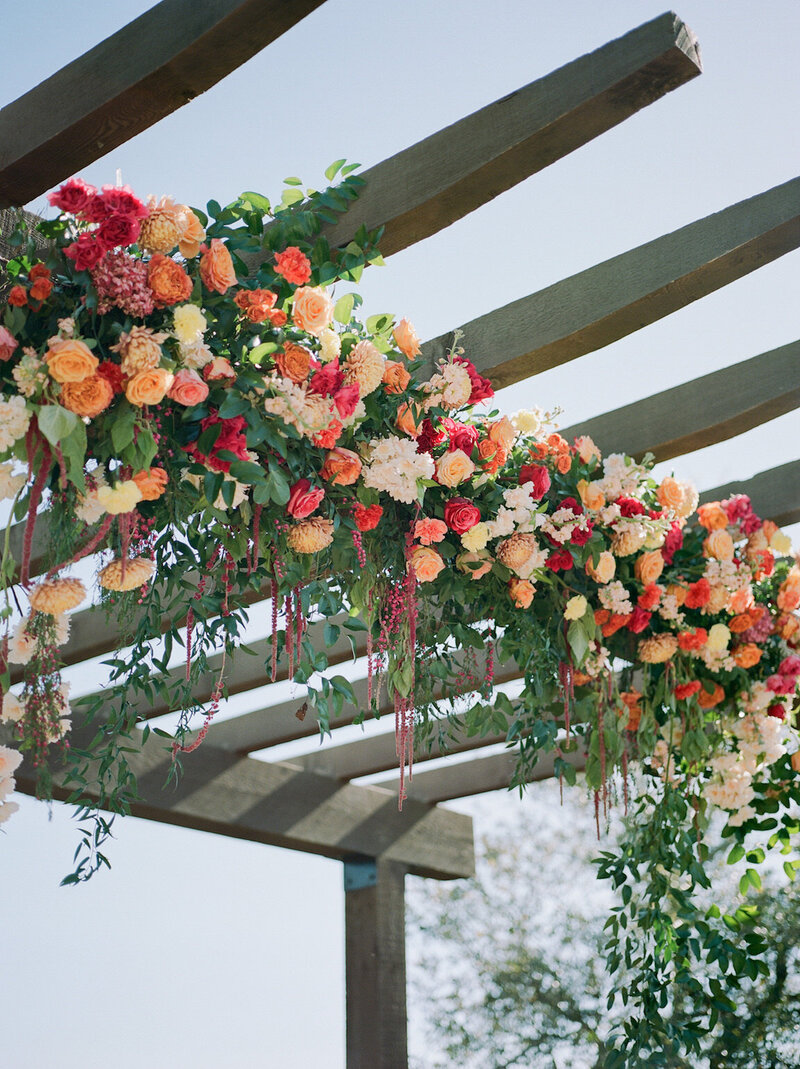 Outdoor ceremony at Canyonwood Ridge with panoramic Texas Hill Country views