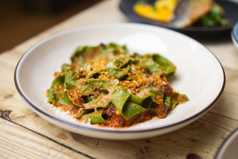 Handmade Pasta Dish at Mystico in Manchester, VT.