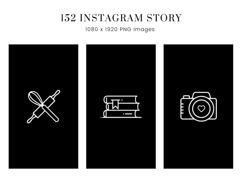 Black and White Instagram Highlight Cover