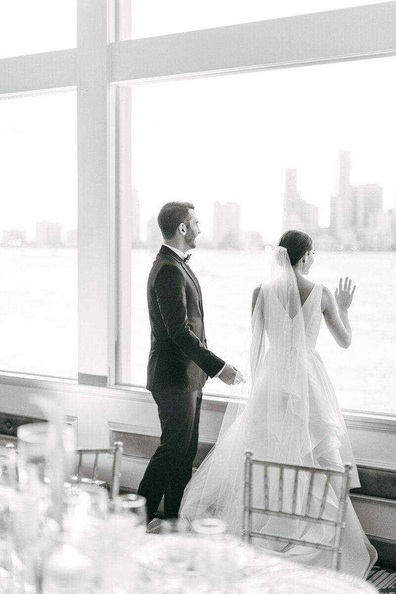 Destination wedding photographer captures bride and groom portrait