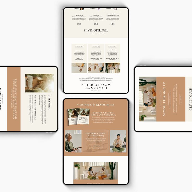 canva website template for holistic coach4