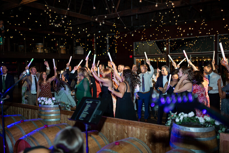 Guests dancing during live wedding band performance by The Tonic Connecticut cover band