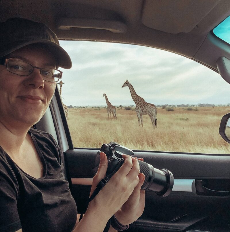 Stephanie Taale in Kruger National Park South Africa- Founder of The Streamlined Creative - Business Coach, Client Experience and Systems Strategist for brand and website designers