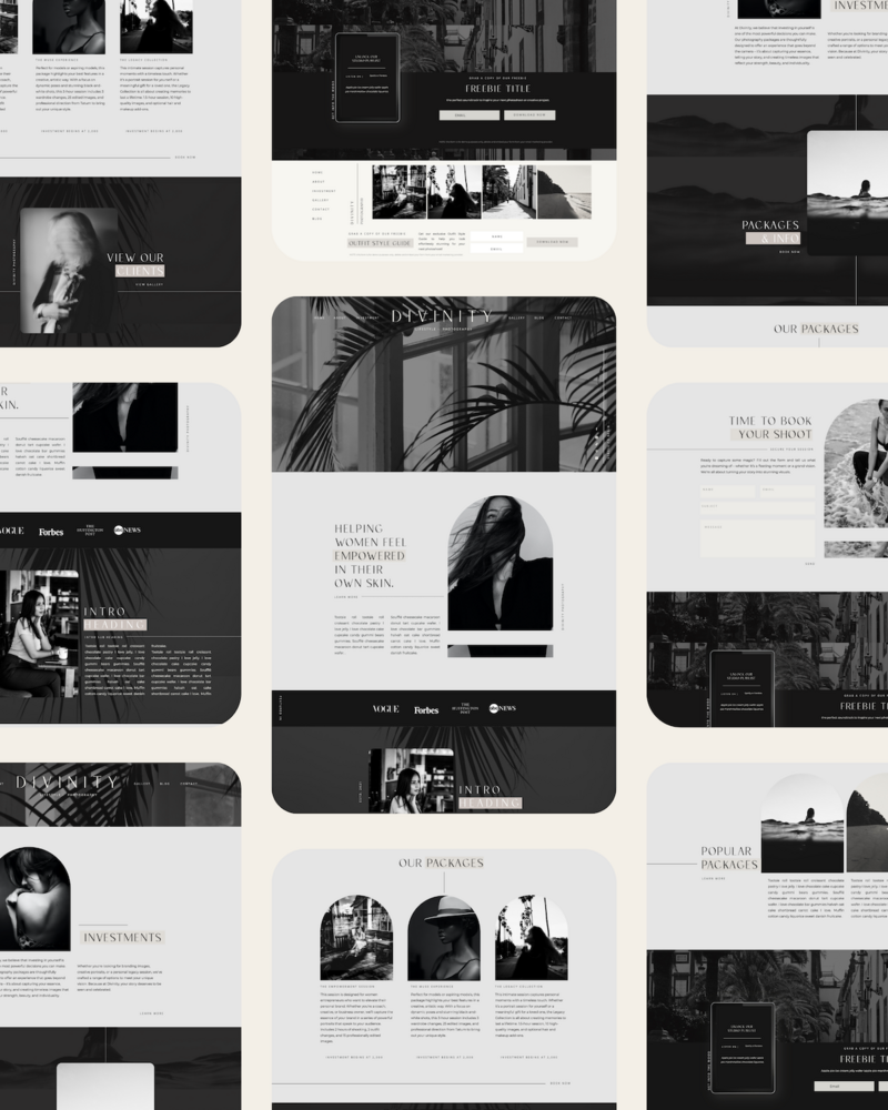 Divinity-showit website template-shop listing-light