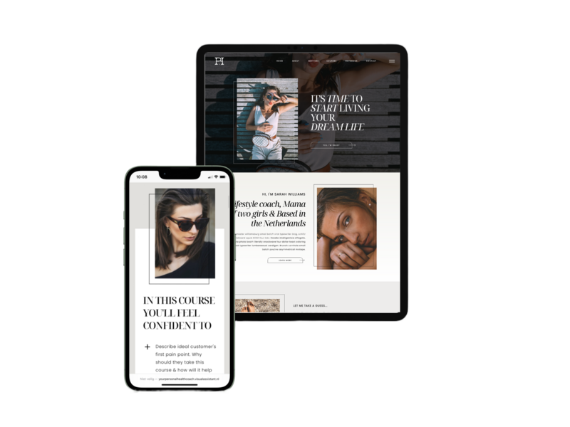 Your Personal Health Coach - Showit Template
