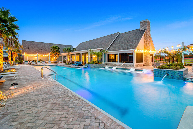 Florida Twilight Pool Photo