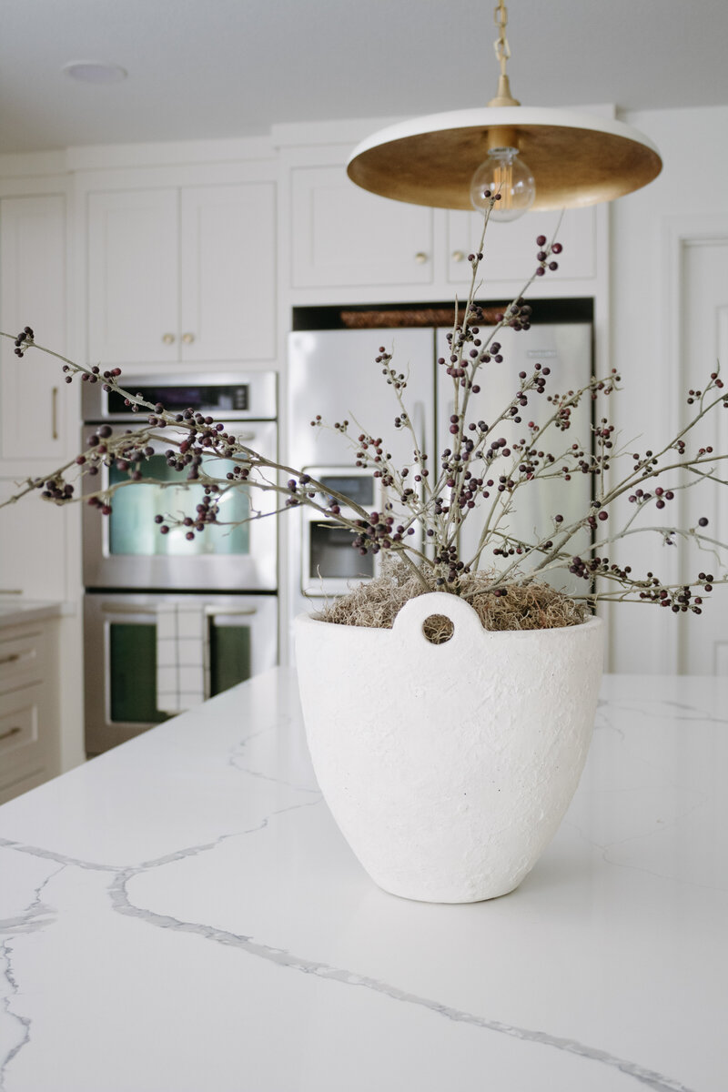 Kitchen light fixture over the island