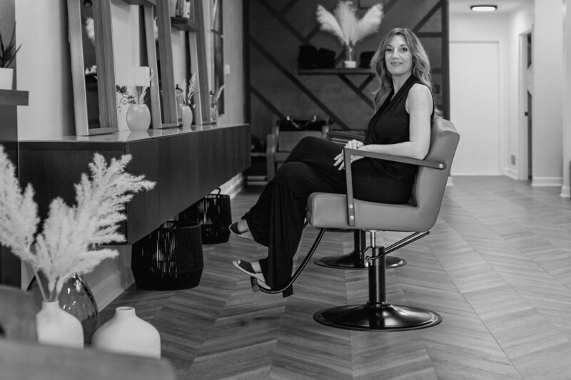Alison, stylist and  hair salon owner at station