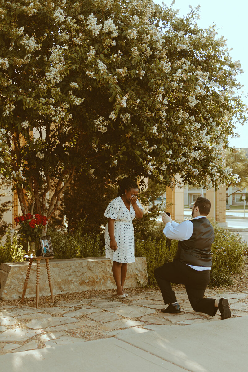 Surprise proposal session in Abilene, TX