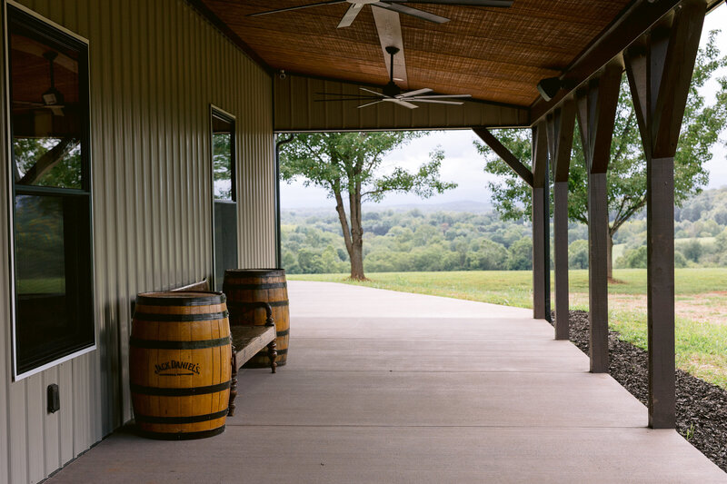 porch overlooking mountain views 