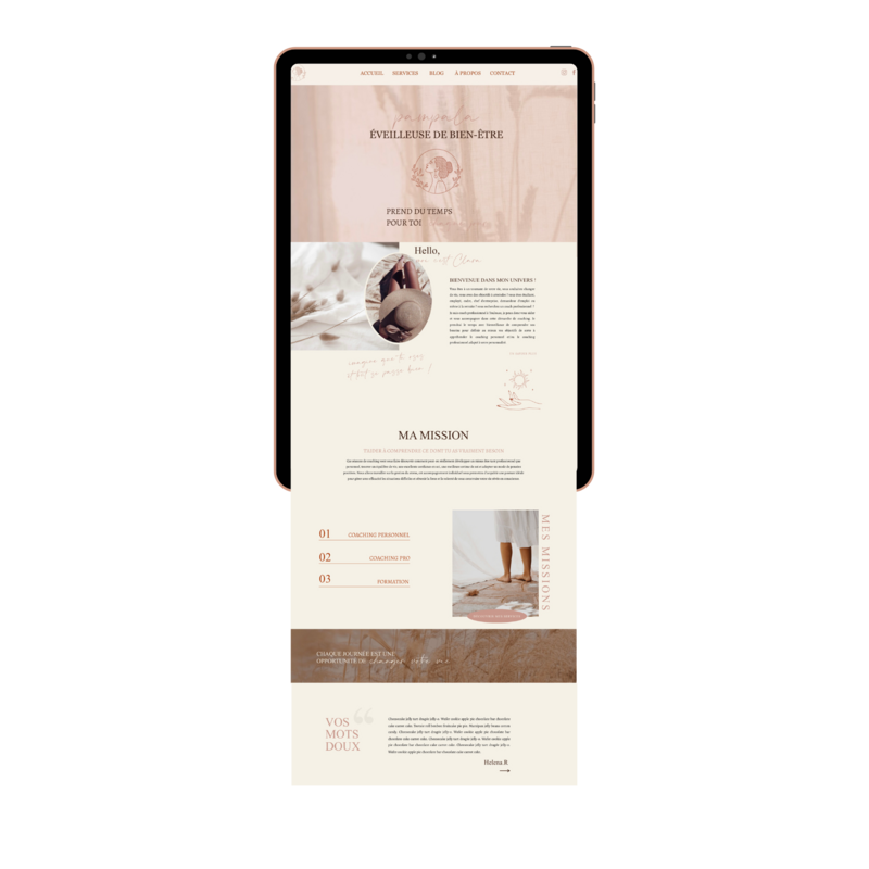 personnalisation template celestial